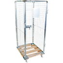 Rolcontainer, met houten rolplaat, 724 x 815 x 1800 mm
